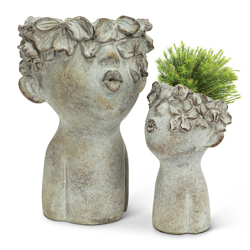 Small Kissing Face Planter 7.5''H - Cactus en ligne