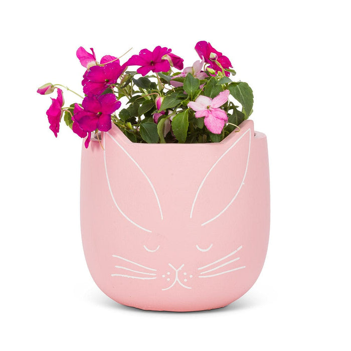 Pink Bunny Planter 4-5"
