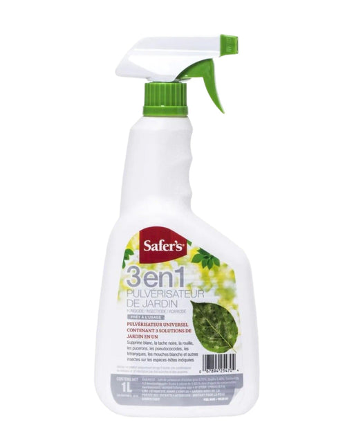 Safer's 3 in 1 Garden Spray 1L Prêt-à-utiliser
